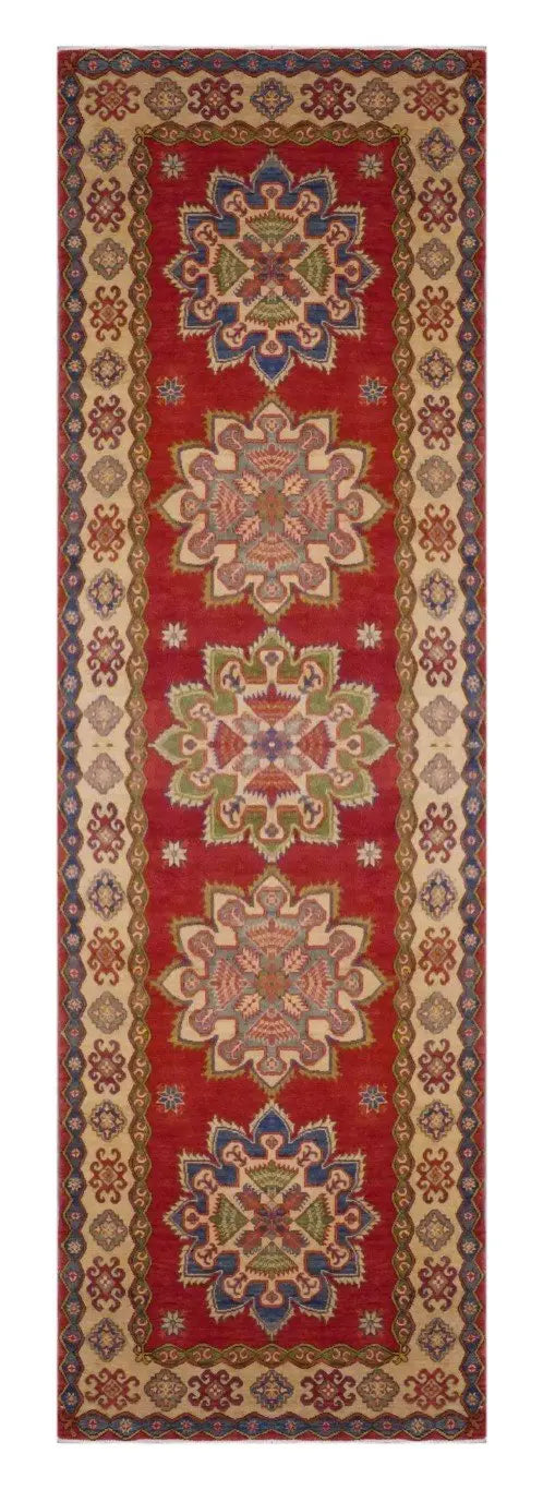 One Of The Kind Afghani Khotan Rug 12'3" x 3'11"